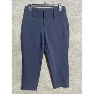 Banana Republic Dress Pants Womens 2P Petite Flat Front Stretch Blue